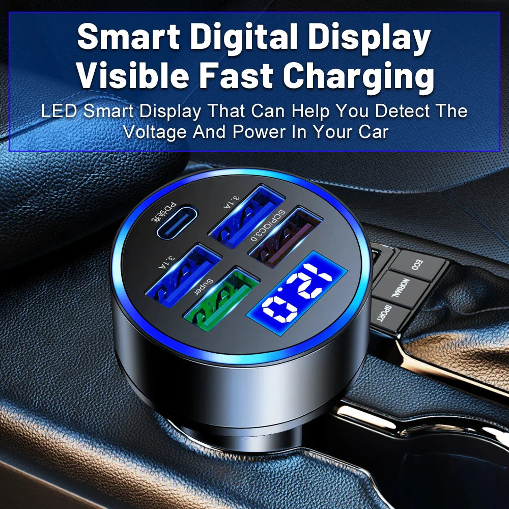 5-Port Ultra Quick Car Charger