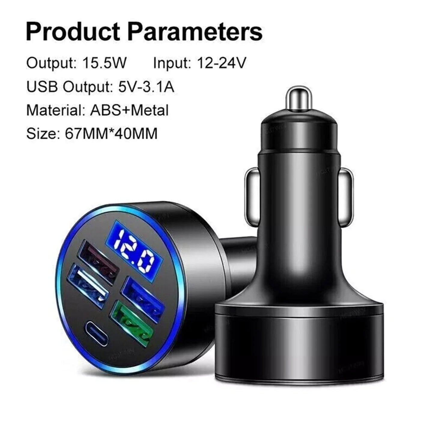 5-Port Ultra Quick Car Charger