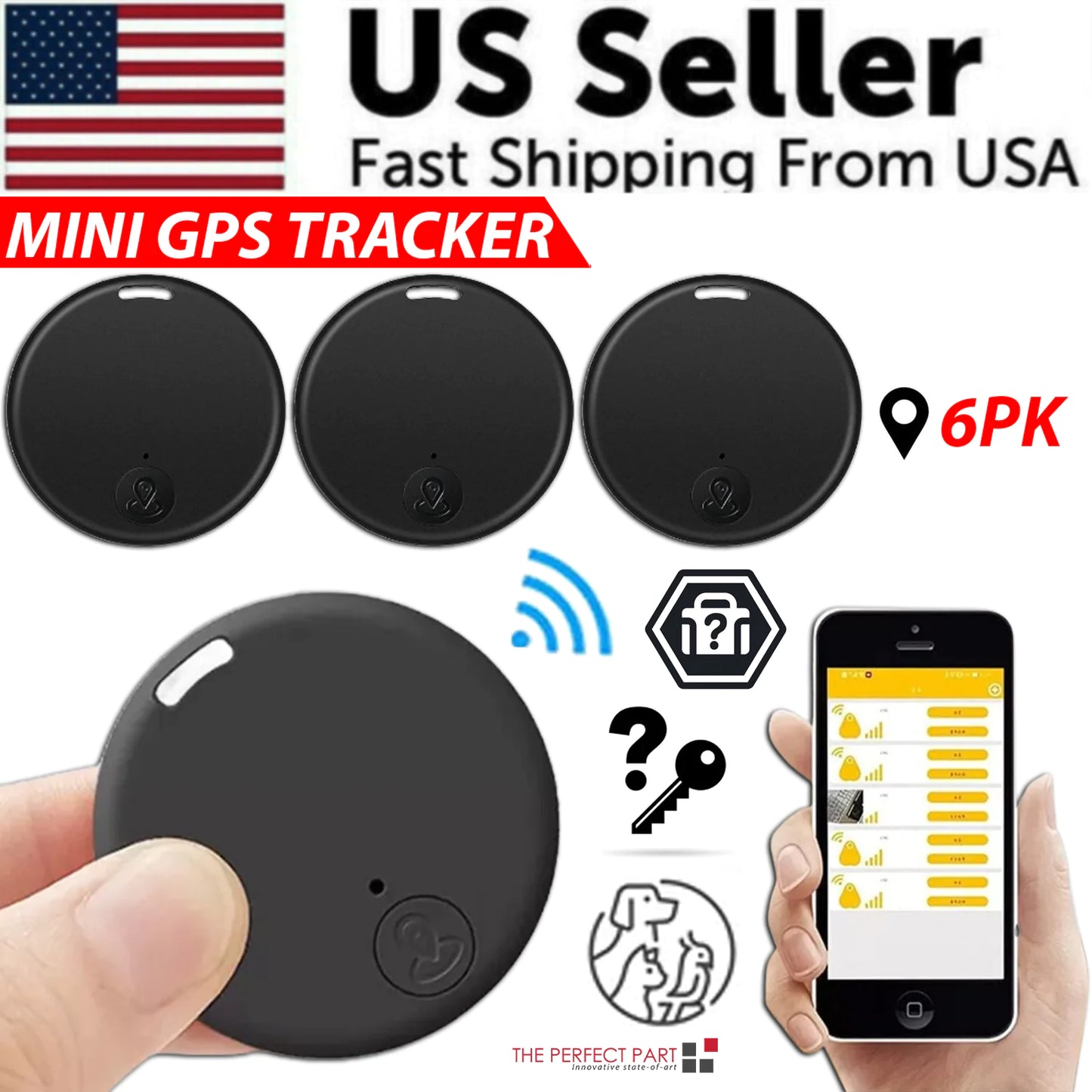 Compact Bluetooth GPS Locator for Pets,Kids,Personal Use.