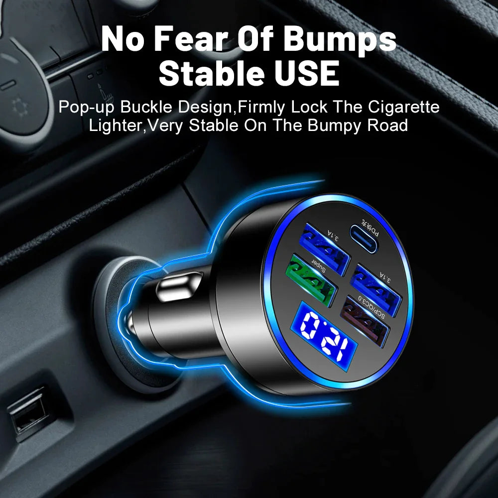 5-Port Ultra Quick Car Charger