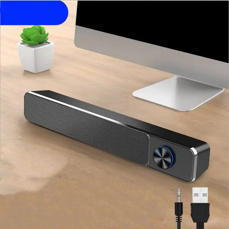 Sleek Stereo Desktop Speakers