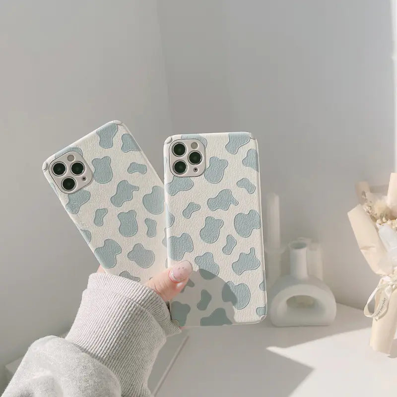 Hanfeng Blue Cow Stripe Phone Case