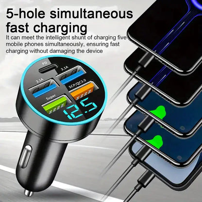 5-Port Ultra Quick Car Charger