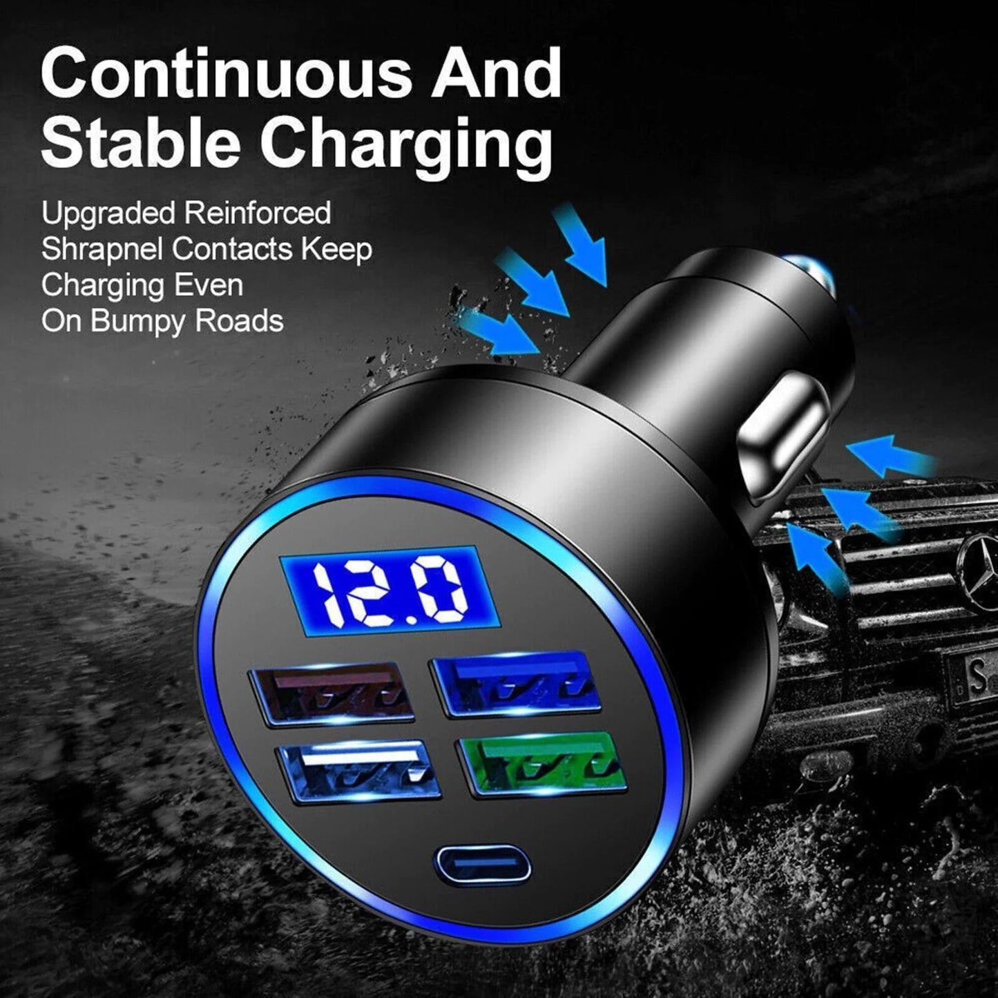 5-Port Ultra Quick Car Charger