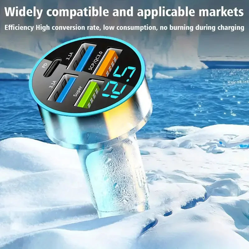 5-Port Ultra Quick Car Charger