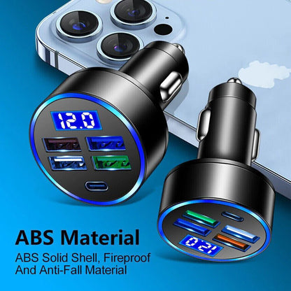 5-Port Ultra Quick Car Charger