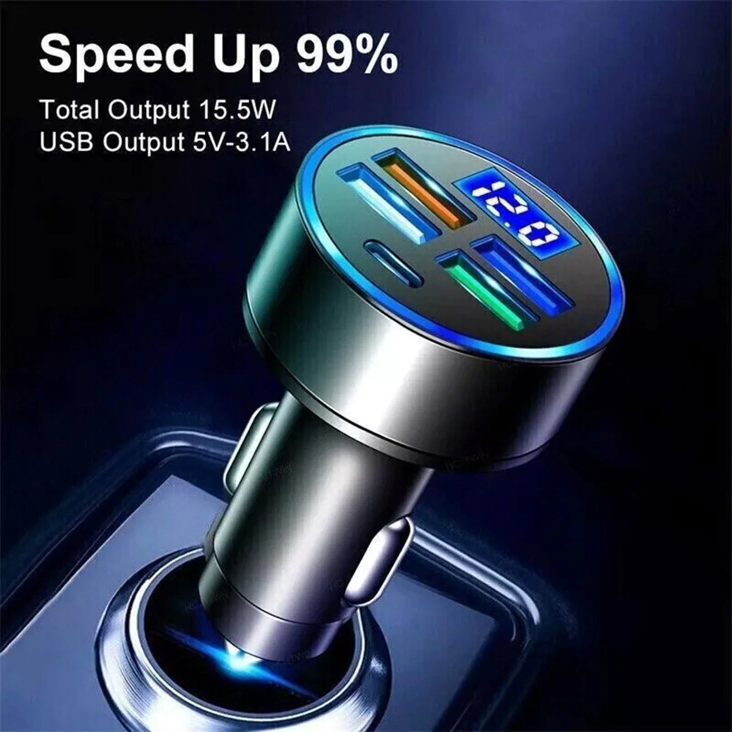 5-Port Ultra Quick Car Charger